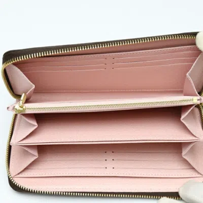 Pre-owned Louis Vuitton Rose Ballerine Monogram Long Wallet (bi-fold) ()