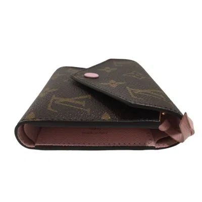 Pre-owned Louis Vuitton Rose Ballerine Monogram Wallet (tri-fold) ()