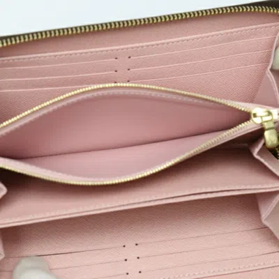 Pre-owned Louis Vuitton Rose Ballerine Monogram Long Wallet (bi-fold) ()
