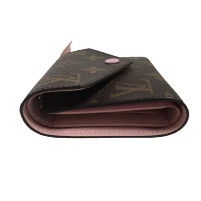 Pre-owned Louis Vuitton Rose Ballerine Monogram Wallet (tri-fold) ()