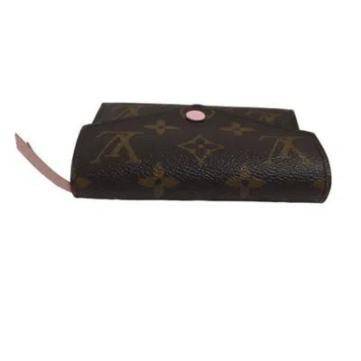 Pre-owned Louis Vuitton Rose Ballerine Monogram Wallet (tri-fold) ()