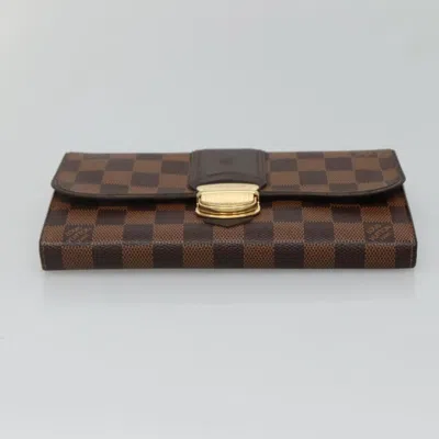 Pre-owned Louis Vuitton Sistina Brown Canvas Wallet  ()