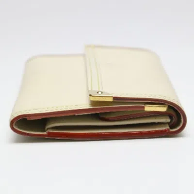 Pre-owned Louis Vuitton Suhali Blanc Suhali Leather Long Wallet (tri-fold) ()