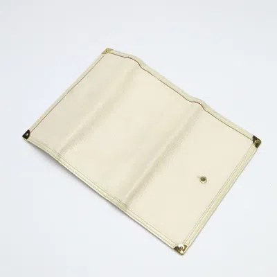 Pre-owned Louis Vuitton Suhali Blanc Suhali Leather Long Wallet (tri-fold) ()