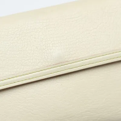 Pre-owned Louis Vuitton Suhali Blanc Suhali Leather Long Wallet (tri-fold) ()