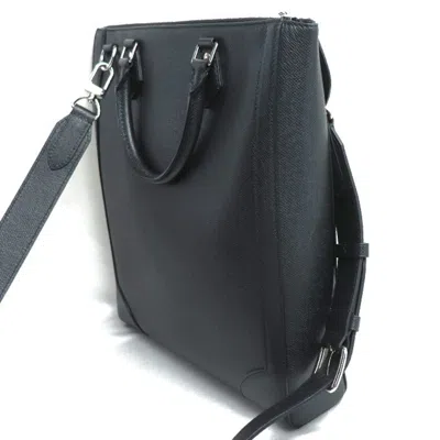 Pre-owned Louis Vuitton Taiga Black Taiga Leather Shoulder Bag ()
