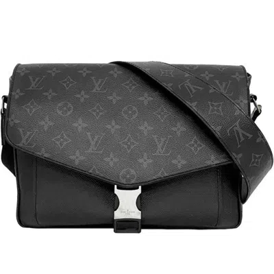 Pre-owned Louis Vuitton Taigarama Black Gray Monogram Eclipse Taigarama Shoulder Bag () In Black, Gray, Monogram Eclipse