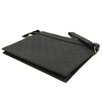 Pre-owned Louis Vuitton Takeoff Black Canvas Clutch Bag ()