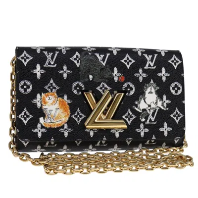 Pre-owned Louis Vuitton Twist Black Canvas Wallet  ()