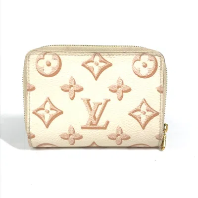 Pre-owned Louis Vuitton White Other Wallet (bi-fold) ()