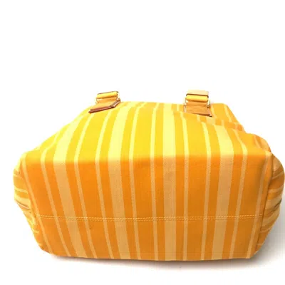 Pre-owned Louis Vuitton Yellow Cloth Tote Bag ()