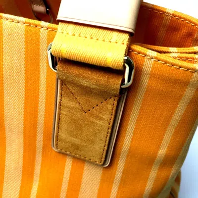 Pre-owned Louis Vuitton Yellow Cloth Tote Bag ()