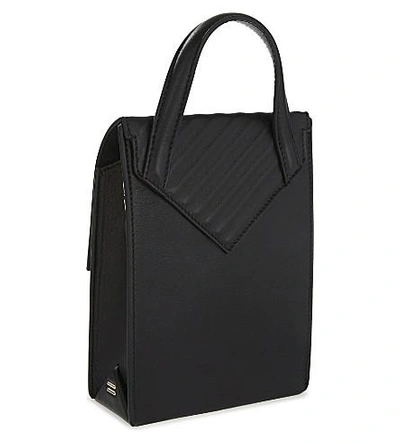 Roland Mouret Mini Leather Cross-body Bag In Black | ModeSens