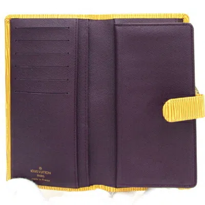 Pre-owned Louis Vuitton Yellow Long Wallet (bi-fold) ()