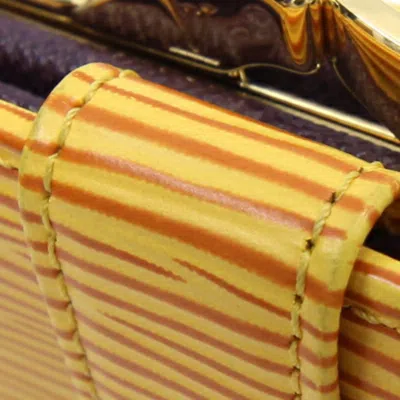 Pre-owned Louis Vuitton Yellow Long Wallet (bi-fold) ()