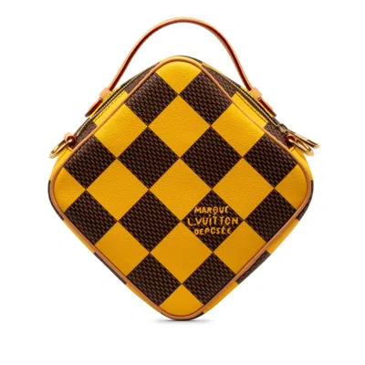 Pre-owned Louis Vuitton Yellow Pvc Leather Shoulder Bag ()