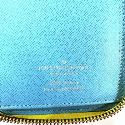 Pre-owned Louis Vuitton Yellow Pvc Long Wallet (bi-fold) ()
