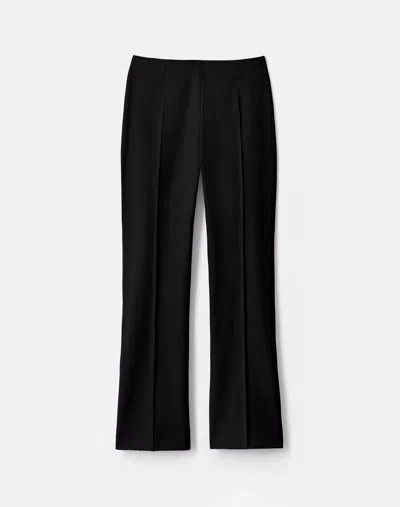 Lafayette 148 Plus Size Stretch Cotton Twill Flared Ankle Pant In Black
