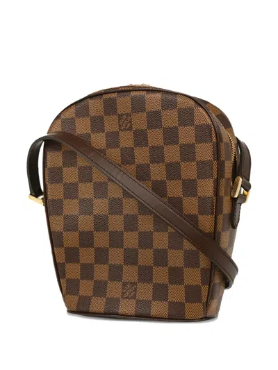 Pre-owned Louis Vuitton 2003 Damier Ipanema Pm Shoulder Bag In Brown