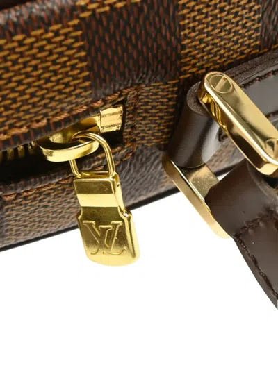 Pre-owned Louis Vuitton 2003 Damier Ipanema Pm Shoulder Bag In Brown
