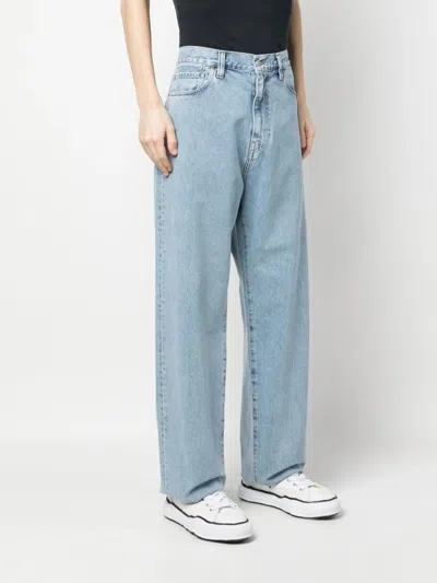 Carhartt Jeans  Wip Men Color Gnawed Blue