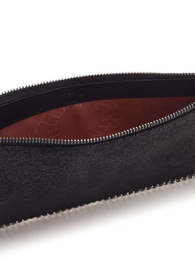 Stella Mccartney Womens Black Falabella Pochette Faux-leather Shoulder Bag