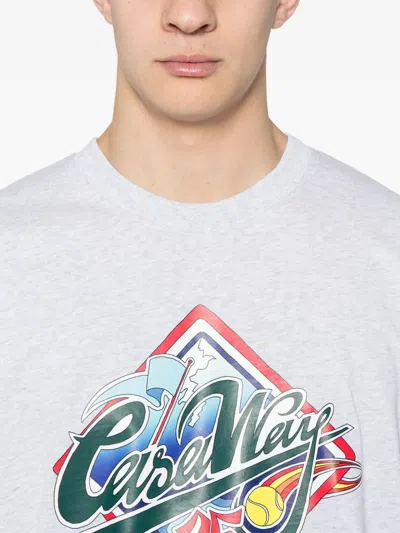 Casablanca Casa Way World Series Printed T-shirt In Gray