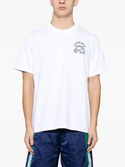 Casablanca Casa Way World Series Printed T-shirt In Gray
