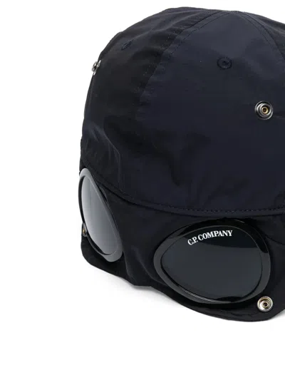 C.p. Company Structured Baseball Cap With Curved Visor And Embroidered Eyelets