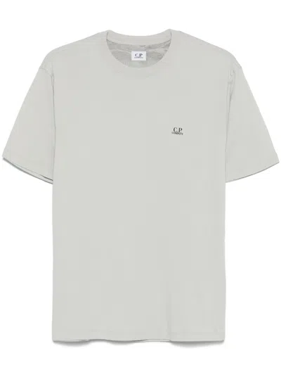 C.p. Company Logo-print Cotton T-shirt In White