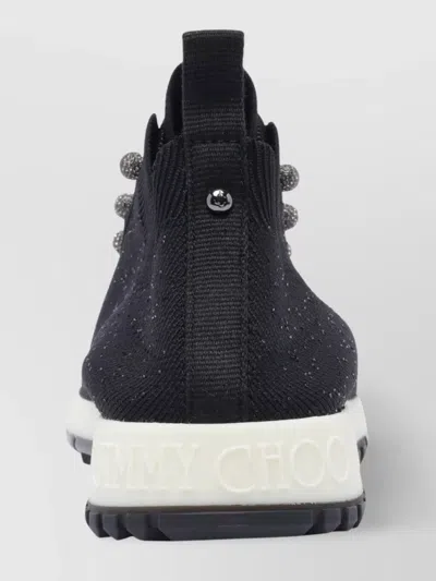 Jimmy Choo 'knitted Sneakers With Sequins - In Grey