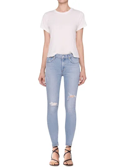 Agolde Sophie Mid-rise Ankle Jeans In Shrine In Multi