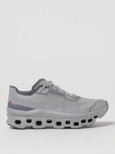 On Men Grey Lace Up Sneakers, 9.5 Luxury Sneakers For Men Darveys In Gray