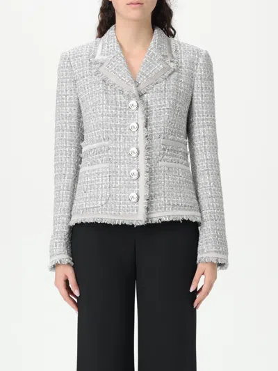 Dolce & Gabbana Dolce&gabbana Women Jacket In Grey Lamé Bouclé In Multicolor