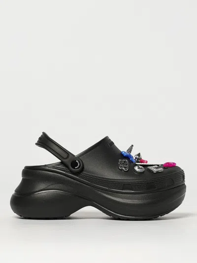 Balenciaga Black Crocs Jibbitz In Black