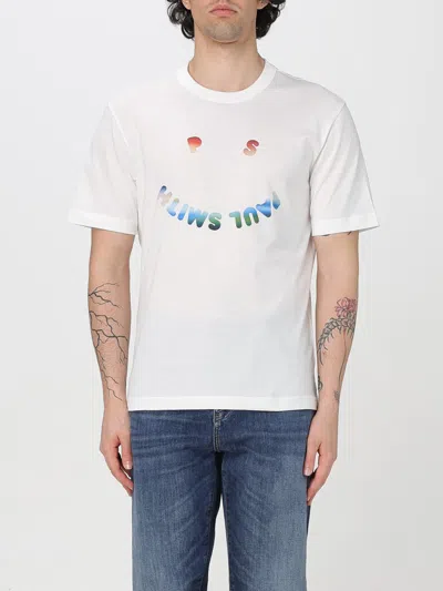 Ps By Paul Smith White 'happy Gradient' Print T-shirt In White