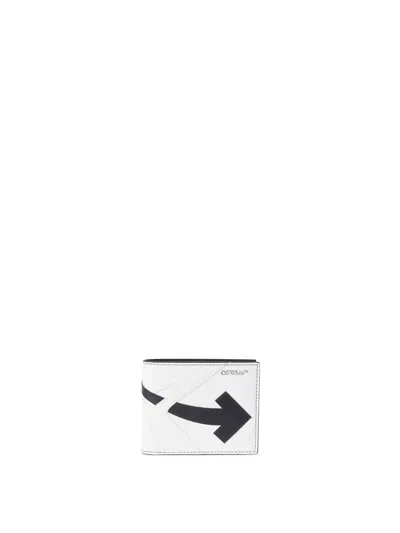 Off-white Black Ooo Sneaker Bifold Wallet In White