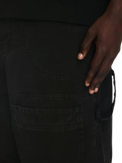 Off-white Canvas Carpenter Pants In Black