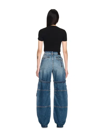 Off-white Cargo Over Pants In Blue
