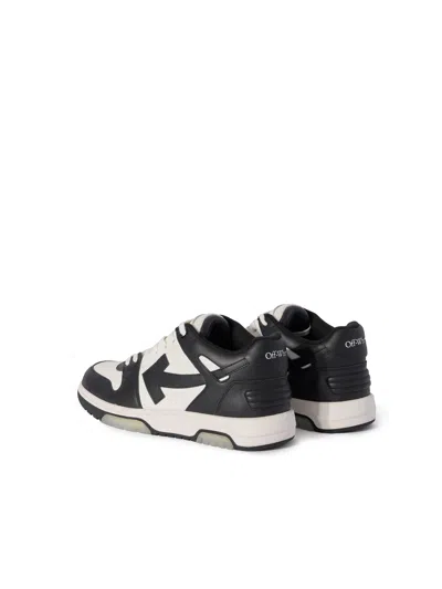 Off-white Out Of Office Arrow-detail Leather Low-top Sneakers In Black