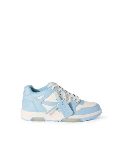 Off-white Out Of Office Leather Sneakers In Blue