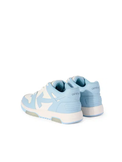 Off-white Out Of Office Leather Sneakers In Blue