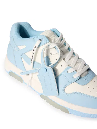 Off-white Out Of Office Leather Sneakers In Blue