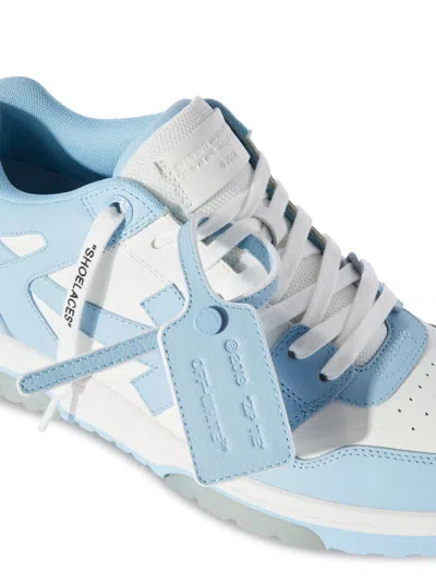 Off-white Out Of Office Leather Sneakers In Blue