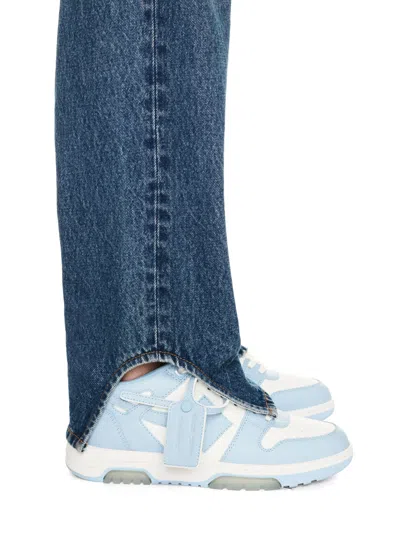 Off-white Out Of Office Leather Sneakers In Blue