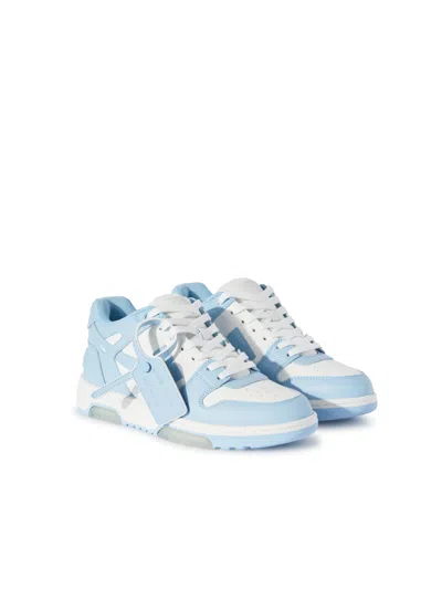 Off-white Out Of Office Leather Sneakers In Blue
