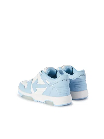 Off-white Out Of Office Leather Sneakers In Blue