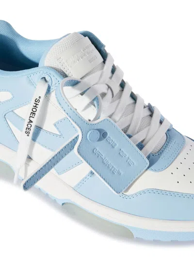 Off-white Out Of Office Leather Sneakers In Blue