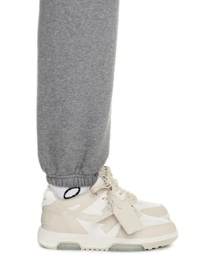 Off-white Off White Out Of Office Leather Sneakers In Neutral