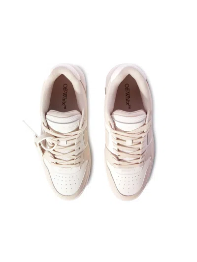Off-white Off White Out Of Office Leather Sneakers In Neutral